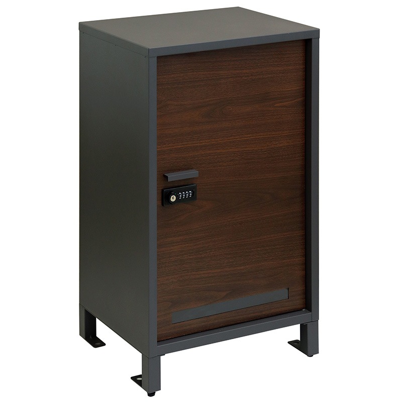 MOJYU モジュ 宅配ボックスVascoヴァスコ PBX-111 ダークグレー/ブラウン木目