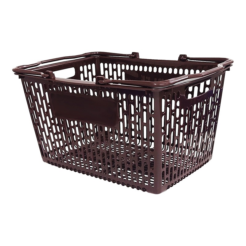 大和産業 抗菌買い物カゴ SL-8N 10個 マロン