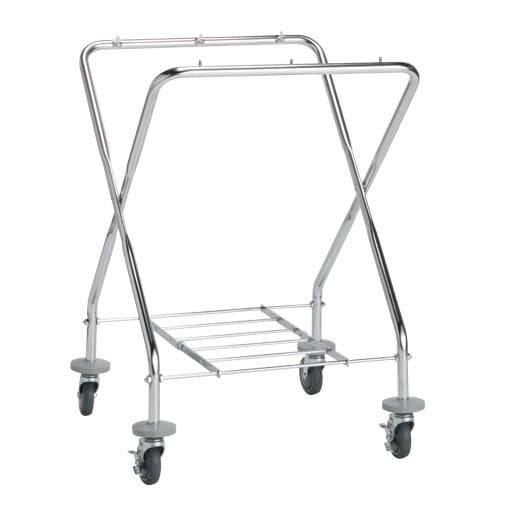 テラモト BMダストカー(フレーム) 大 ﾊﾞﾝﾊﾟｰ付き 100φ(2輪ストッパー並列)