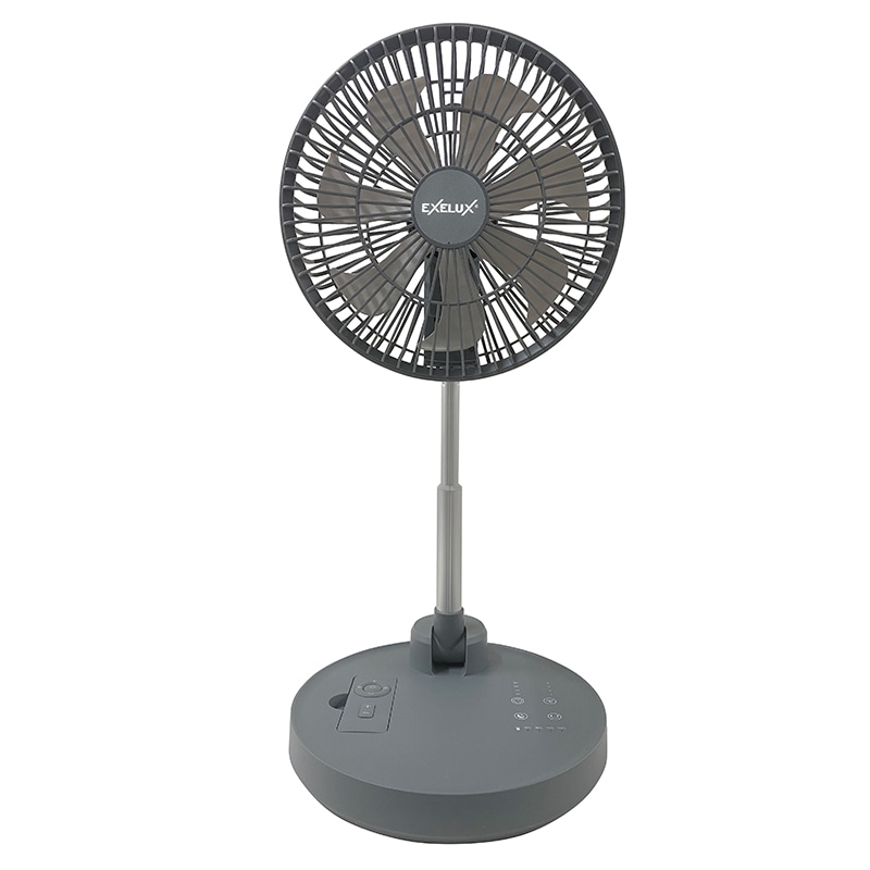 メテックス EXELUXコードレス静音サーキュレーター10インチ(25cm)グレー