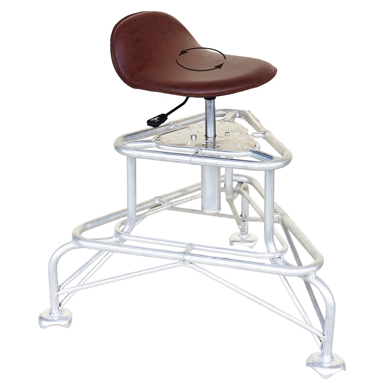 ハラックス 高さ調節付回転イスセット フミラック FL-50-2K