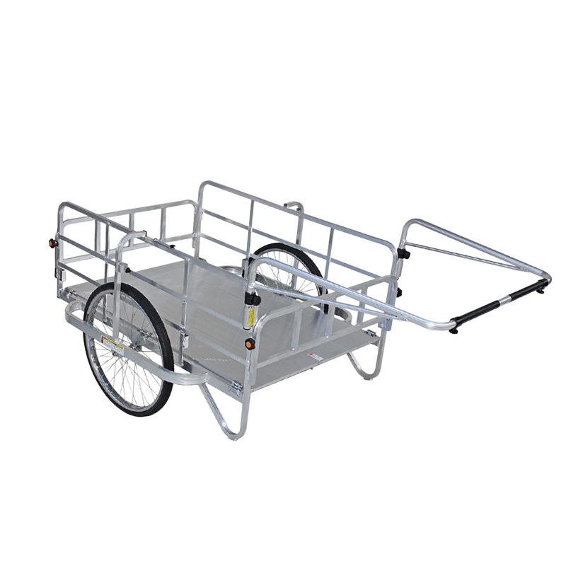 ハラックス アルミ製折り畳み式大型リヤカー コンパック HC-1208N-24