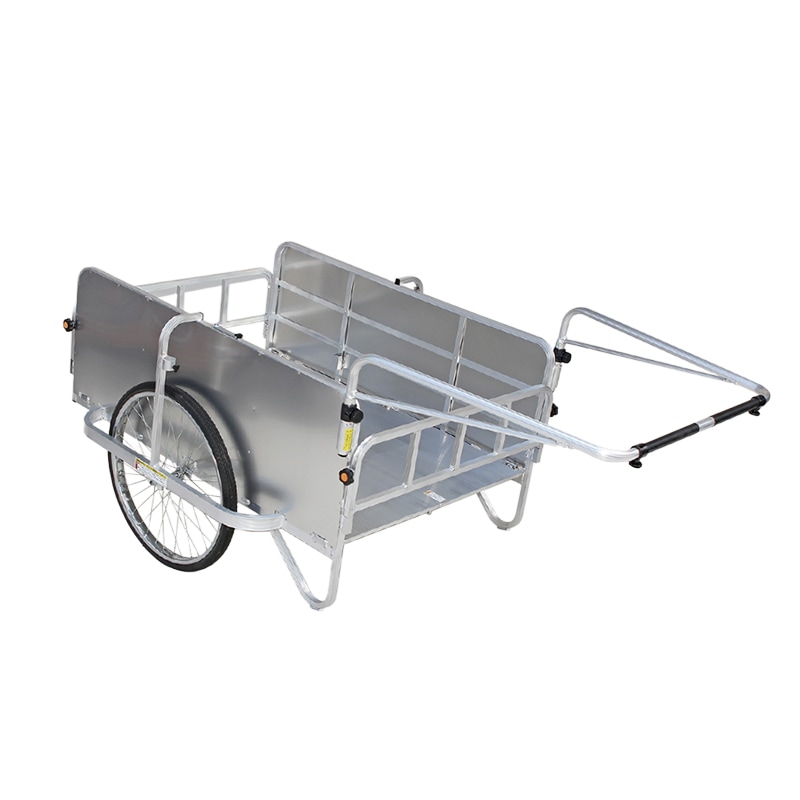 ハラックス アルミ製折り畳み式大型リヤカー コンパック HC-1208NA-24