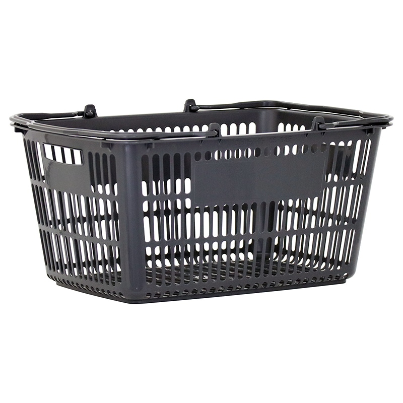 スーパーメイト 買い物カゴ SS-33E ダークグレー 5個セット