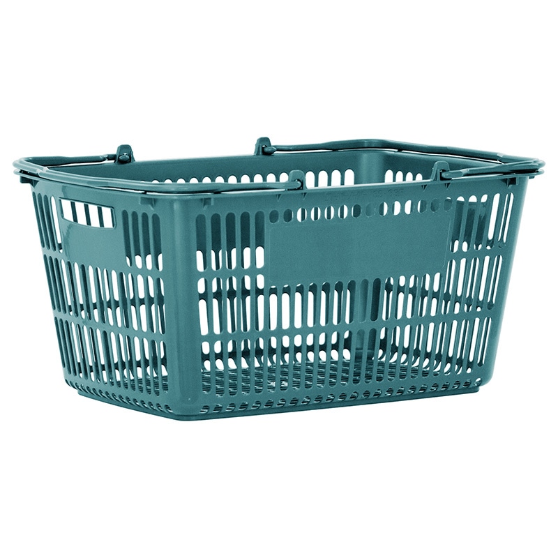 スーパーメイト 買い物カゴ SS-33E ブルーグリーン 5個セット