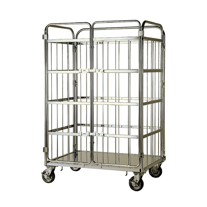 テックサス SUSロールボックスパレット 観音扉 MCK-4E