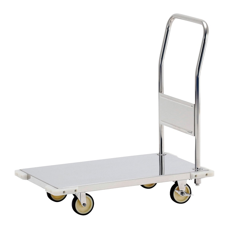 テックサス 軽荷重用ステンレス台車 CL-B9060ST シリコン製バンパー付