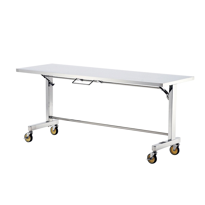 テックサス 甲板片面折りたたみ式ステンレス作業台 自立移動式 FT-S1860D