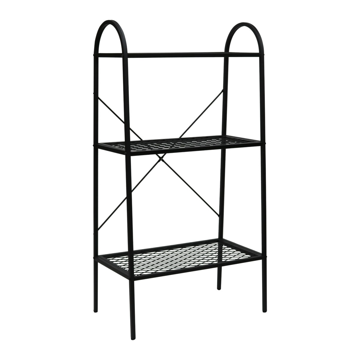 住まいスタイル オープン３段ラック TWILL ツイル TW002BLK