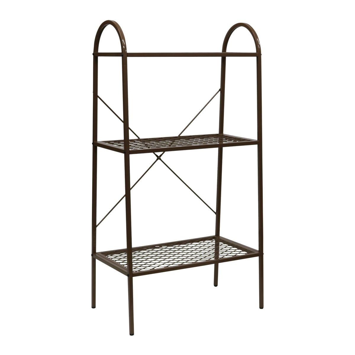 住まいスタイル オープン３段ラック TWILL ツイル TW002BRN