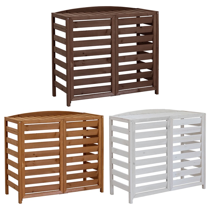 住まいスタイル 逆ルーバー室外機カバー 幅93 AIRNA(エアナ) AC-L930DBR 