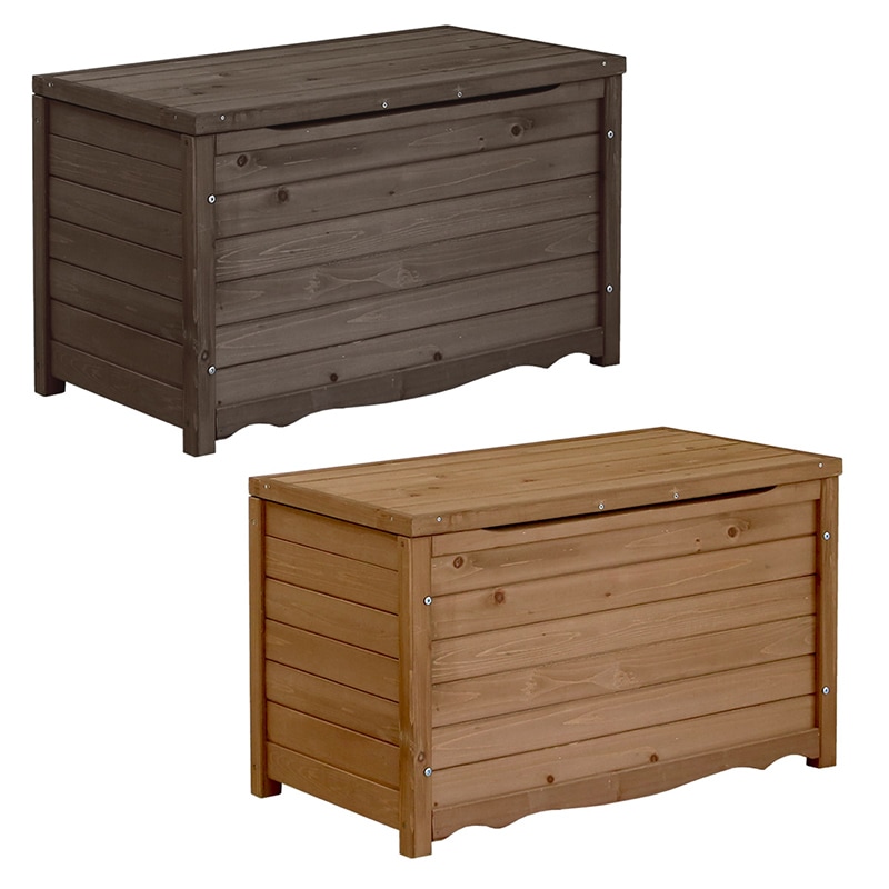 住まいスタイル 天然木製ボックスベンチM 幅86 BB-T86DBR