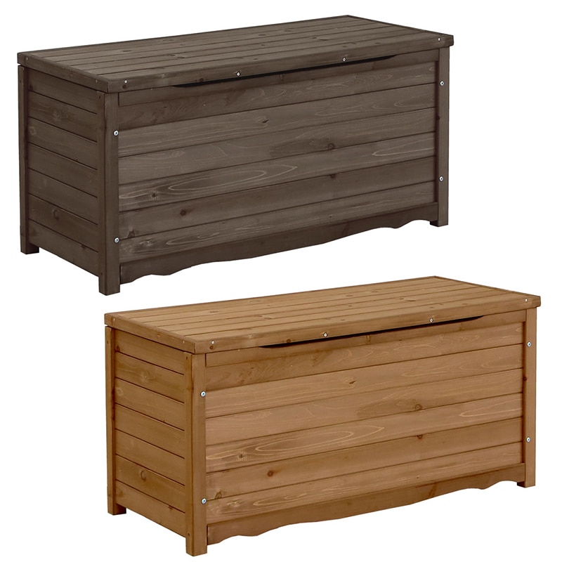 住まいスタイル 天然木製ボックスベンチL 幅106BB-T106LBR