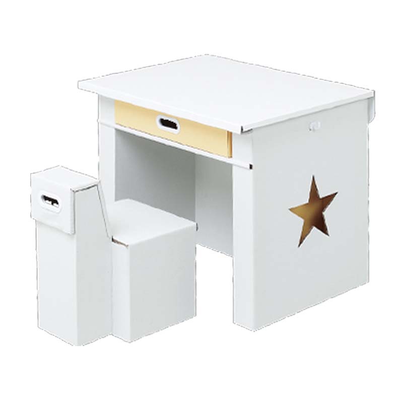 マツダ紙工業 エコかわデスクセット スターイエロー