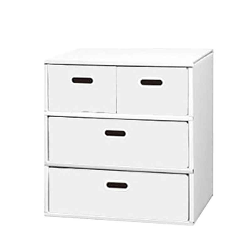 マツダ紙工業 オリジナルチェスト 3段Bタイプ ホワイト