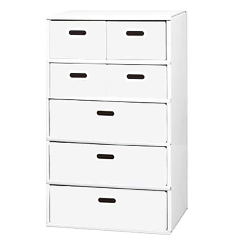 マツダ紙工業 オリジナルチェスト 5段Bタイプ ホワイト