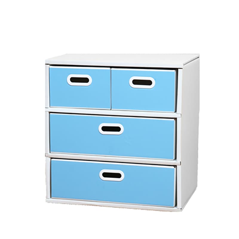 マツダ紙工業 オリジナルチェスト 3段Bタイプ ブルー