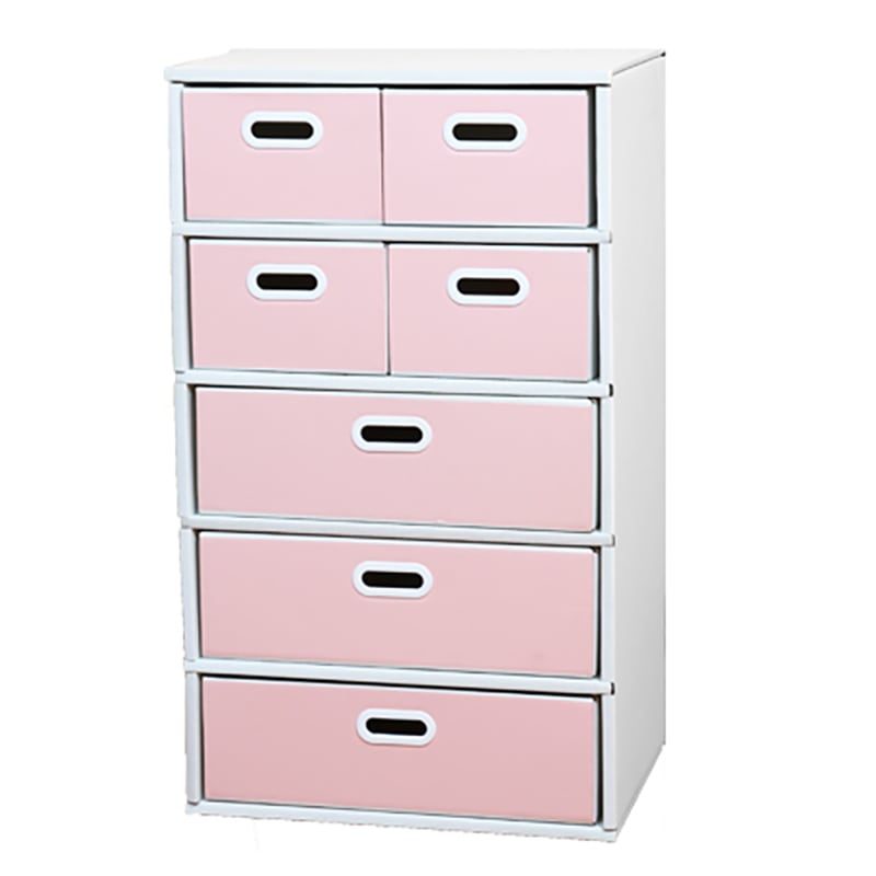 マツダ紙工業 オリジナルチェスト 5段Bタイプ ピンク