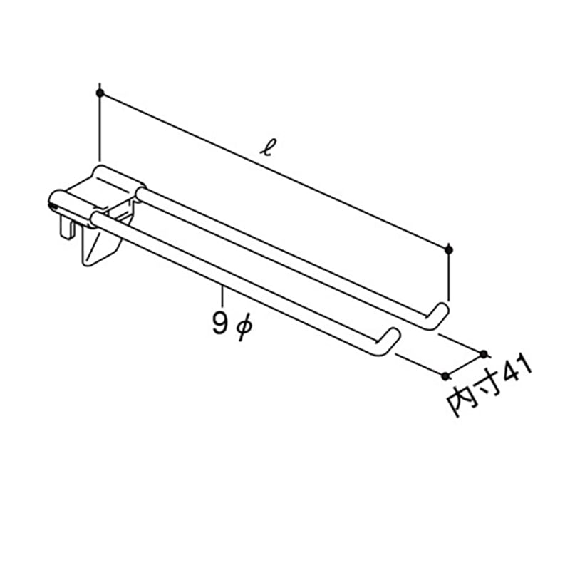 ダブルフック重量用 UO-FW40 10本