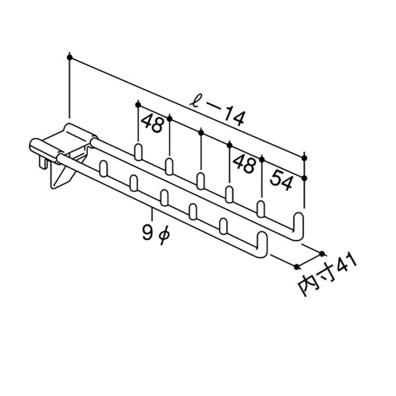 S付ダブルフック UO-FW30S 10本