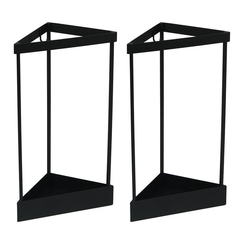 住まいスタイル「ASPESH」 アスペシュ アンブレラスタンド (コーナー) 2個セット IF-N0045-2P-BLK