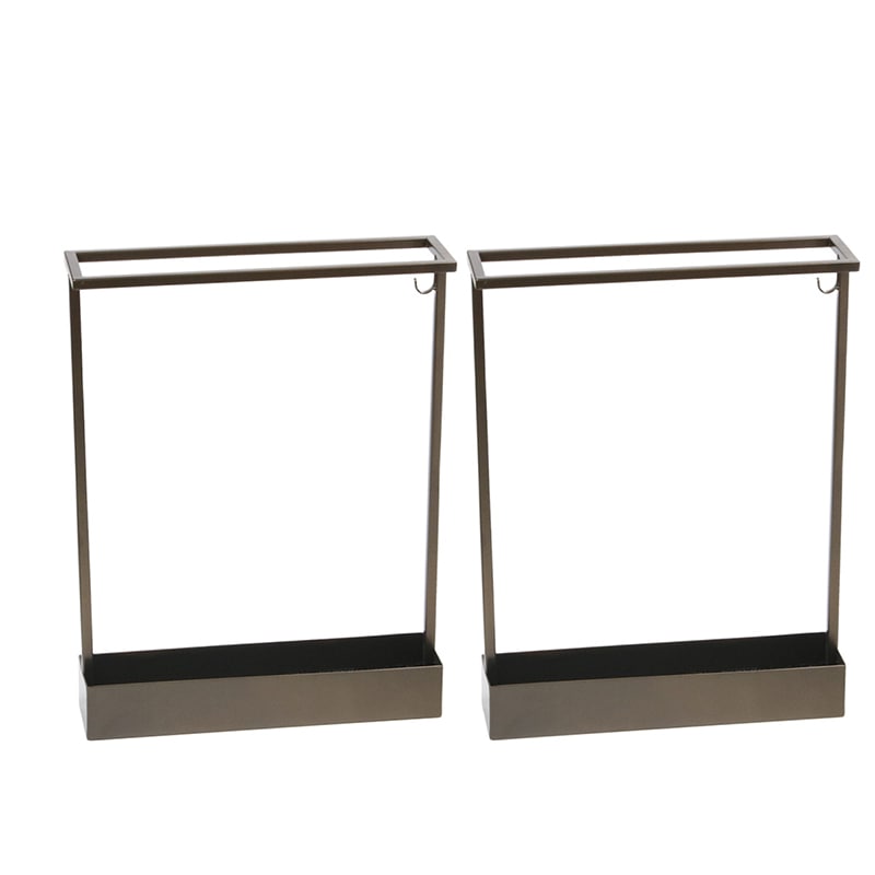 住まいスタイル「ASPESH」 アスペシュ アンブレラスタンド (レクタングル) 2個セット IF-N0044-2P-GLD