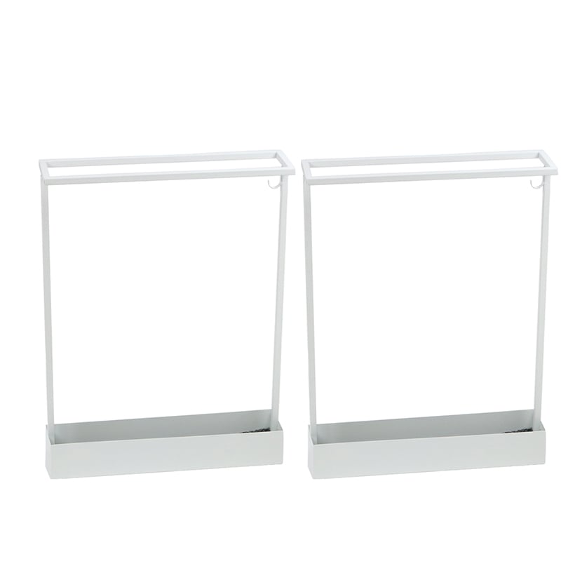住まいスタイル「ASPESH」 アスペシュ アンブレラスタンド (レクタングル) 2個セット IF-N0044-2P-WHT
