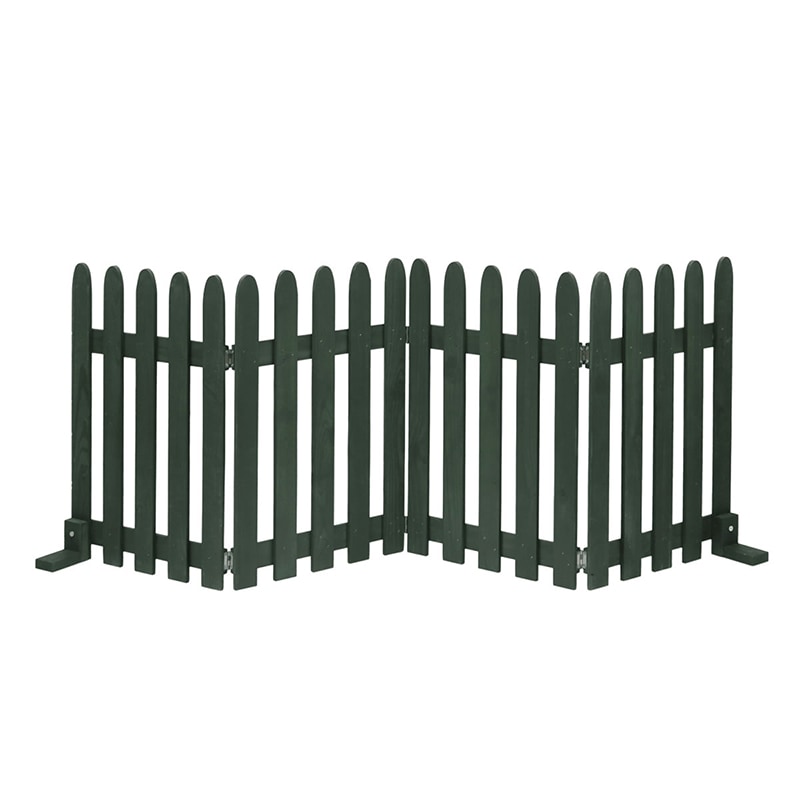 住まいスタイル 折り畳めるウッドフェンス160(縦ストライプ)1枚組 WF-160F-DGN