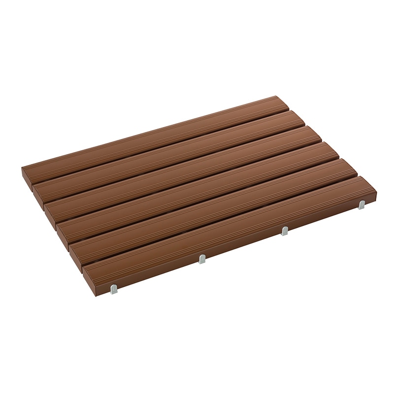 テラモト 抗菌安全スノコ(お客様組立品)茶 600×900mm