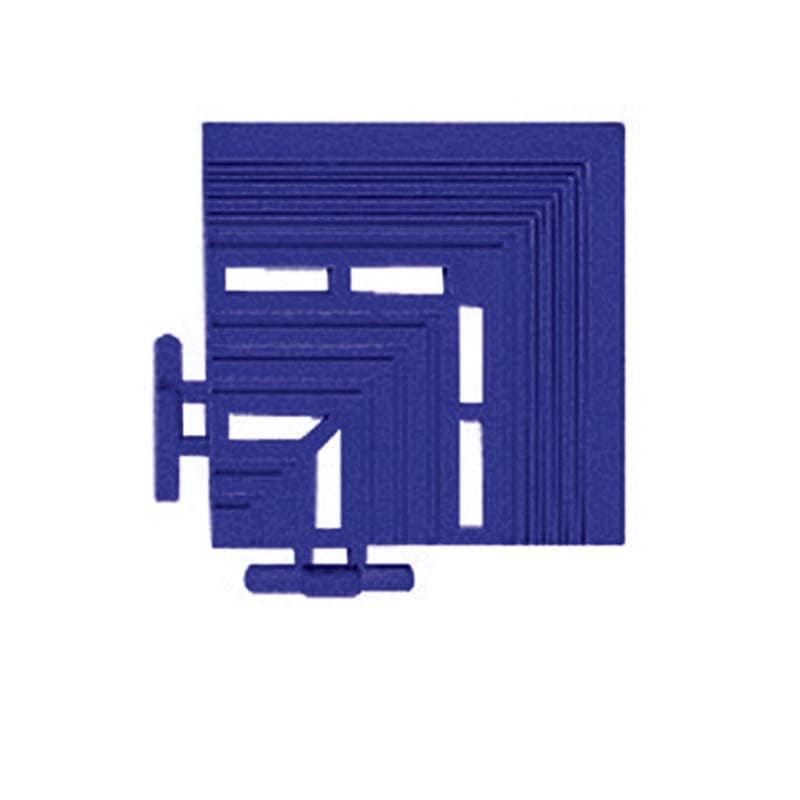 テラモト エコジョイントスノコ専用ふち 角ふち 青 100×100mm