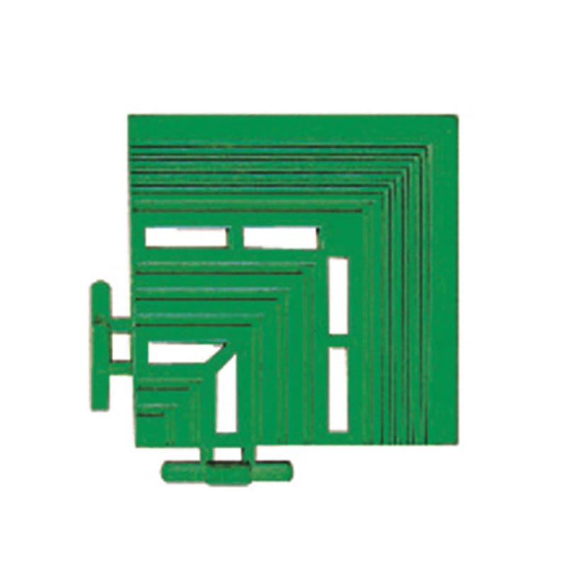 テラモト エコジョイントスノコ専用ふち 角ふち 若草100×100mm