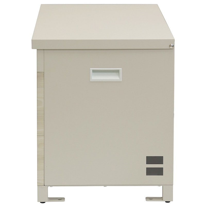 MOJYU モジュ ベンチ収納宅配ボックスPaolaパオラ PBX-097 グレージュ/ホワイト木目