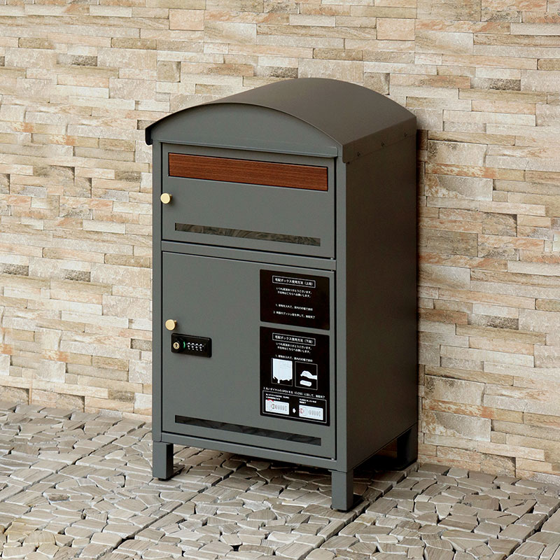 MOJYU モジュ  宅配ボックス付ポストLino リーノ PBX-106   グレー