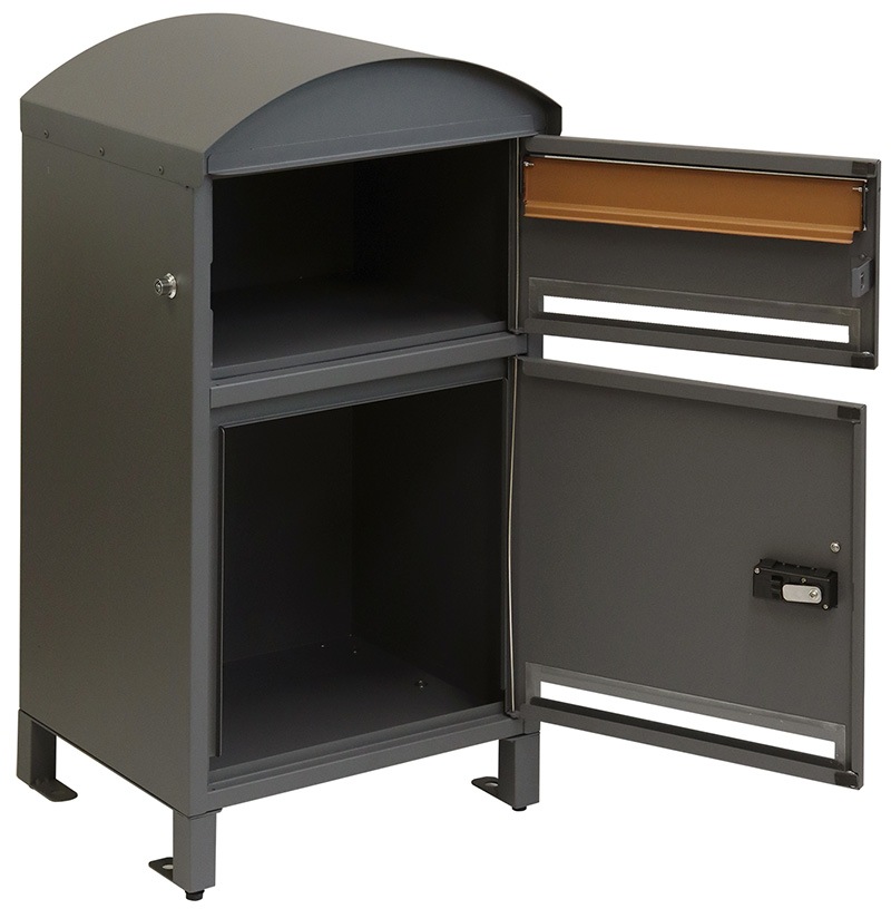 MOJYU モジュ  宅配ボックス付ポストLino リーノ PBX-106   グレー