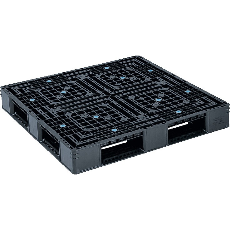 三甲 サンコー プラスチックパレット4方差し片面使用型 D4-1111-3 ブラック