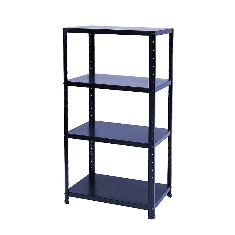 ニューファンシーラック 4BM 幅61 奥行41 高さ118cm 天地 4段 黒 ブラック 耐荷重50kg/段 スチールラック