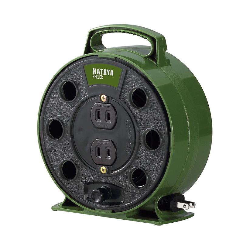 ハタヤリミテッド リーラー5ｍ 手巻式 オリーブグリーン RL-5-OG