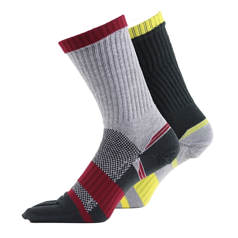 ユタカメイク ASHITOMO WORKING 破れ対策 5本指 クルー 2P 2足組 アソート SWYC-C52 靴下