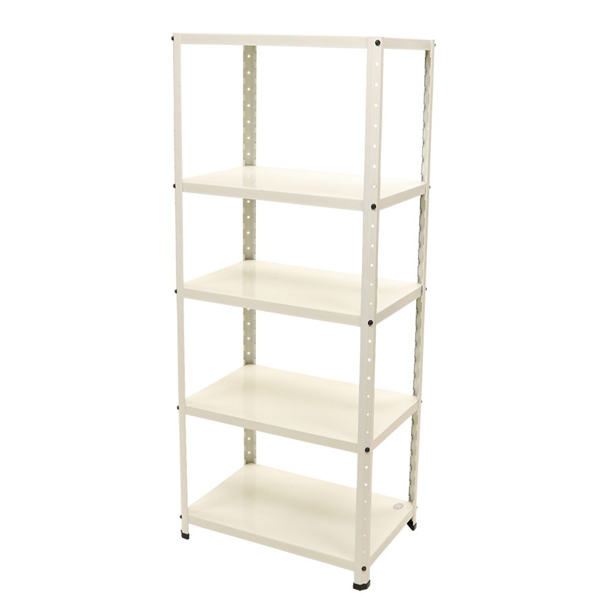 ニューファンシーラック 5WL 幅76 奥行41 高さ163cm 天地 5段 白 ホワイト 耐荷重80kg/段 スチールラック
