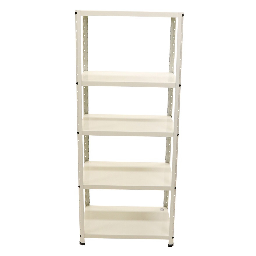 ニューファンシーラック 5WL 幅76 奥行41 高さ163cm 天地 5段 白 ホワイト 耐荷重80kg/段 スチールラック