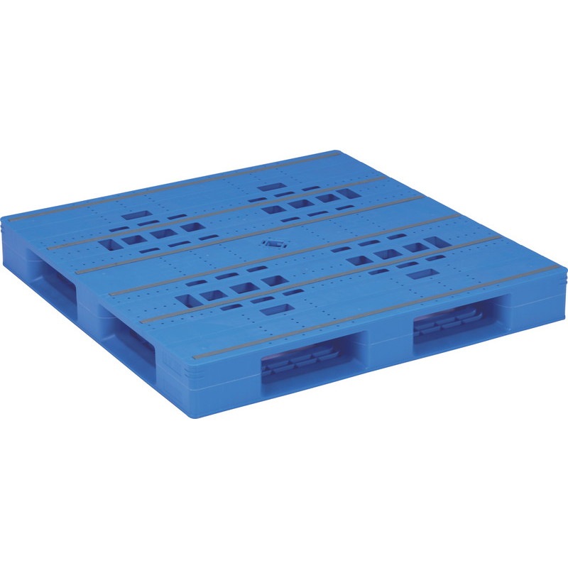 三甲 サンコー プラスチックパレット4方差し片面使用型 LX-1212D4 ブルー