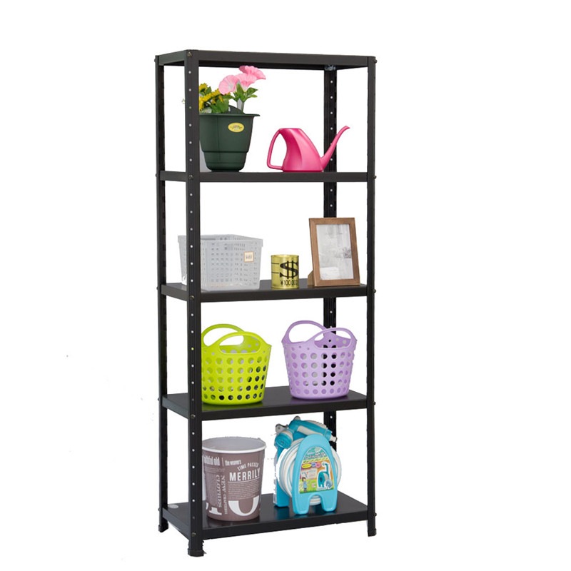 ニューファンシーラック 5BS-1P 幅61 奥行31 高さ148cm 天地 5段 黒 ブラック 耐荷重50kg/段 スチールラック