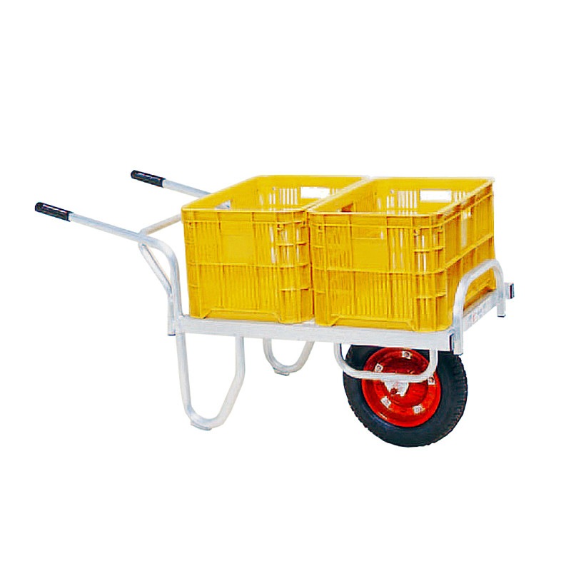 ハラックス コン助 アルミ製 平形1輪車 20kgコンテナ用 CN-40DN ノーパンクタイヤ