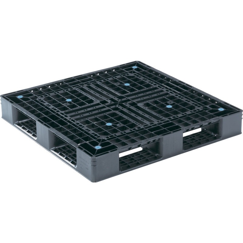 三甲 サンコー プラスチックパレット4方差し片面使用型 D4-1111-6N ブラック