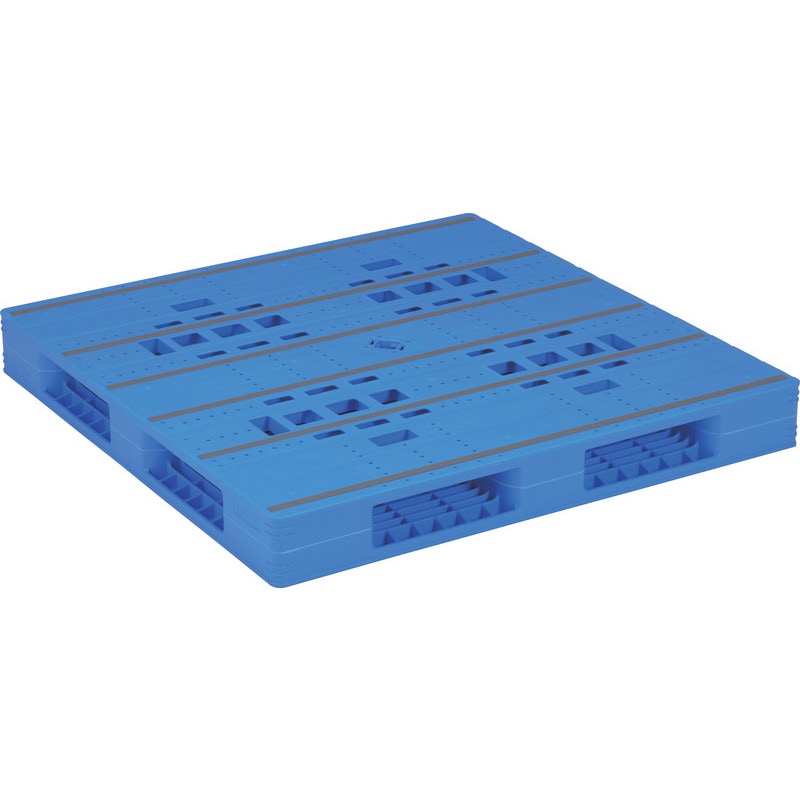 三甲 サンコー プラスチックパレット4方差し両面使用型 LX-1212R4 ブルー