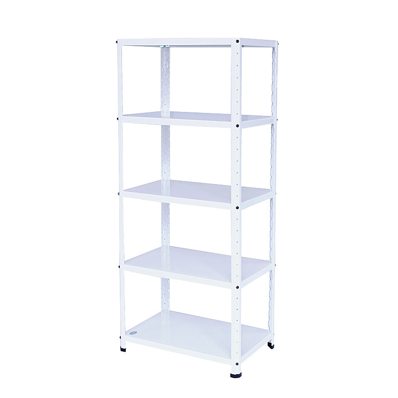 ニューファンシーラック 5WS-1P 幅61 奥行31 高さ148cm 天地 5段 白 ホワイト 耐荷重50kg/段 スチールラック