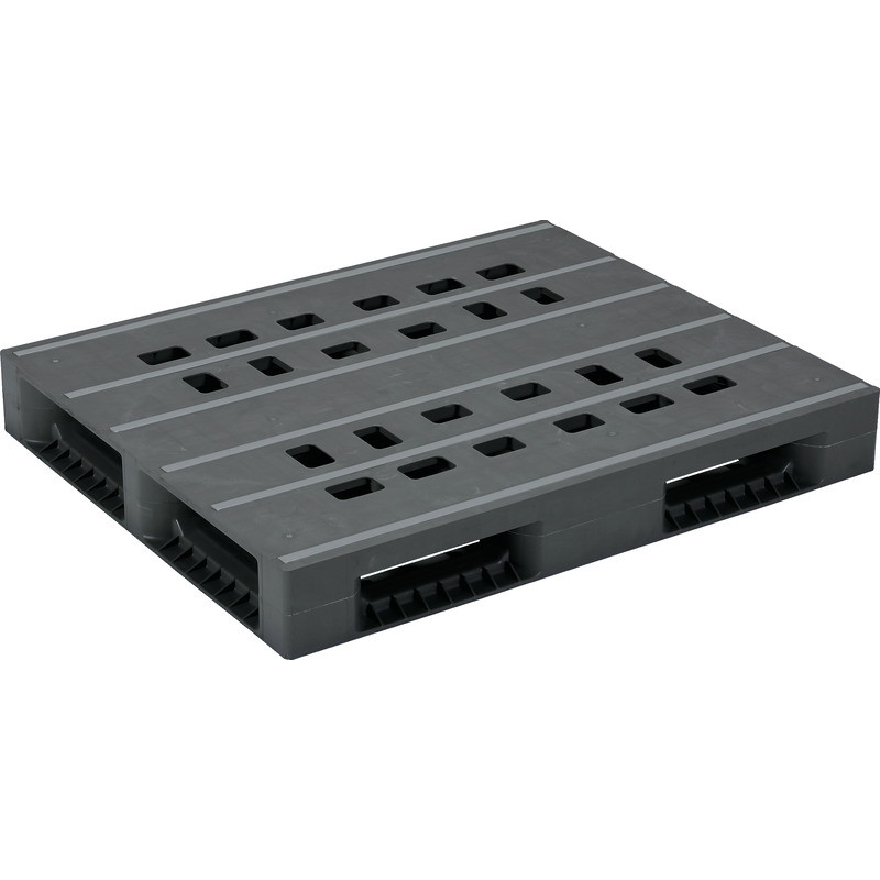 三甲 サンコー プラスチックパレット4方差し片面使用型 LX-911D4-4 グレー