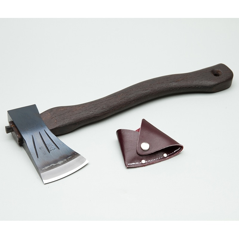 水野製作所 割込小斧 600g 焼曲柄 010-144 オノ