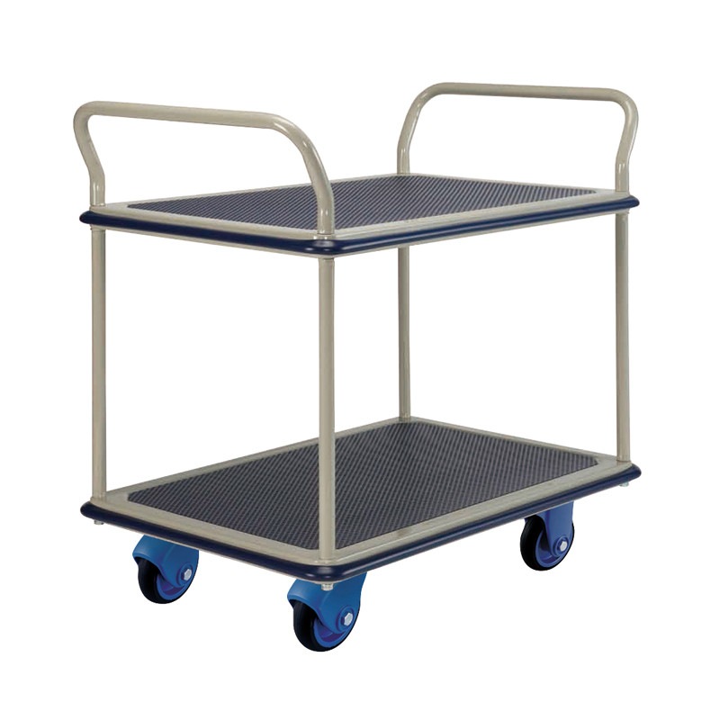 店内全品対象 金沢車輌 業務用台車 環境静音 ギアロック式ハンド