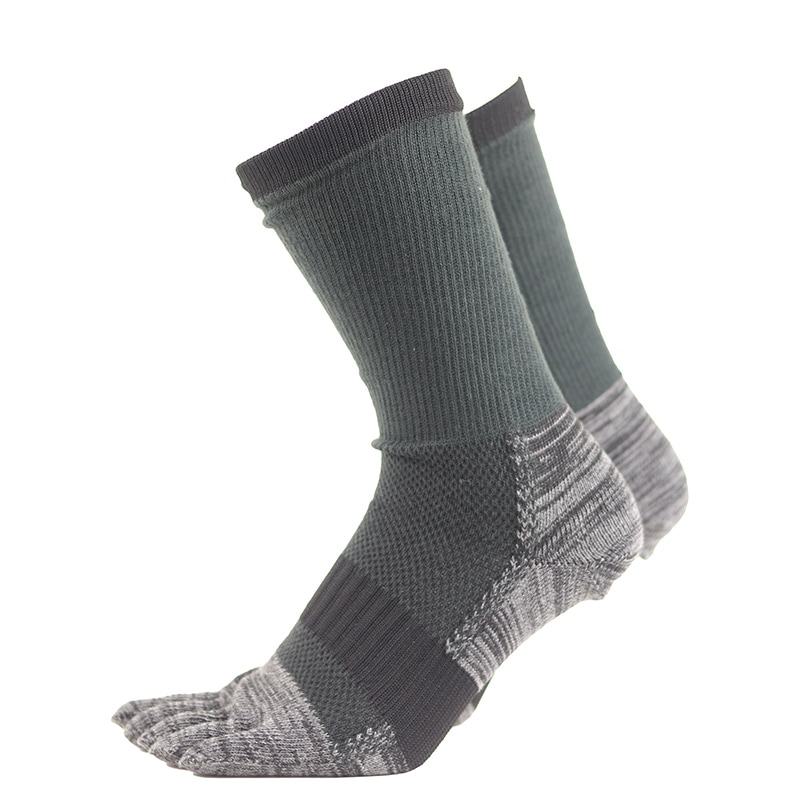 ユタカメイク ASHITOMO WORKING 疲れ対策 5本指 クルー 2P 2足組 ダーク SWTC-D52 靴下